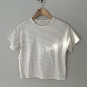 Marine Layer Stripe Neutral T-Shirt SZ S